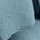 Jogo De Cama Colcha King Fiore Azul Microfibra 3 Peças - Came