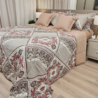 Jogo De Cama Completo Casal Cobertor  Lençol Saia Box 7 Pçs