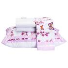 Jogo De Cama Craft Casal Padrão 4 Peças Estampa Borboletas