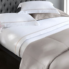 Jogo De Cama Dubai Kacyumara 300 Fios Branco / Rose - Casal