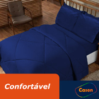 Jogo De Cama Dupla Face 6 Pçs Queen Casen -  Lençol Incluso A