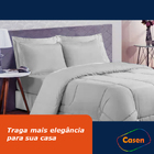 Jogo De Cama Dupla Face 6 Pçs Queen Casen -  Lençol Incluso B