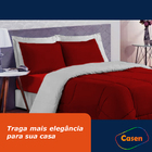 Jogo De Cama Dupla Face 6 Pçs Queen Casen -  Lençol Incluso V