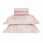 Jogo de Cama Erica Cetim 100% Algodão Queen Size Rosa Karsten