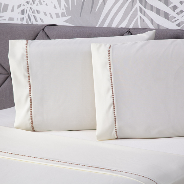 Jogo De Cama Essential Liso Palha Casal Padrão 04 Peças - Per