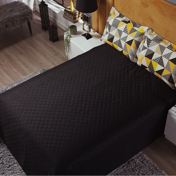 Jogo De Cama Estampa Triangular 3 Pçs Para Cama Casal Queen P