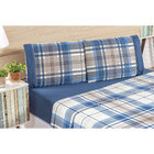 Jogo De Cama Estampado 200 Fios Solteiro 03 Peças Titânio