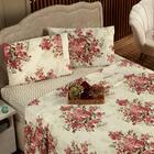 Jogo De Cama Estampado Dubai Caqui Queen 04 Peças