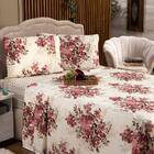 Jogo De Cama Estampado Dubai Caqui Queen 04 Peças