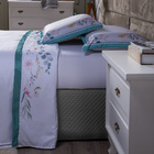 Jogo De Cama Fanari Branco/tiffany Queen 04 Peças - Percal 20