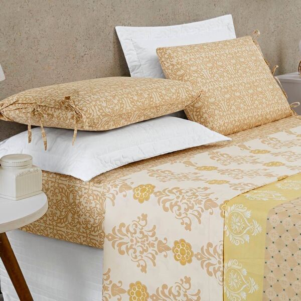 Jogo De Cama Floreal 200 Fios Queen 04 Peças - Capri