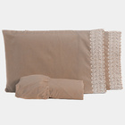 Jogo De Cama Florença Guipir Casal Padrão 03 Peças - Percal L