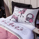 Jogo De Cama Game Streamer Branco/rosê Queen 04 Peças - Perca