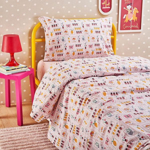Jogo de cama solteiro colorido clearance
