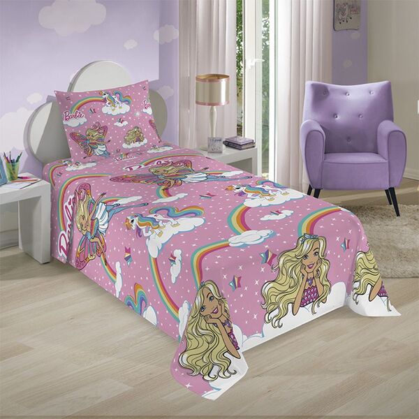 Jogo de cama da barbie casal clearance