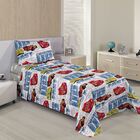 Jogo de Cama Infantil - Carros Fast - Microfibra - 150 Fios -