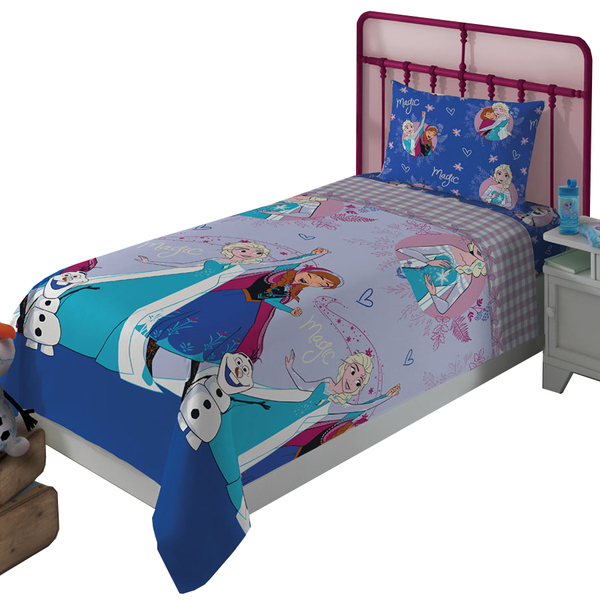 Jogo De Cama Infantil Lepper Frozen Solteiro 3 Peças Microfib