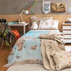 Jogo De Cama - Infantil - Maps Safari - 100% Algodão - 3 Peça