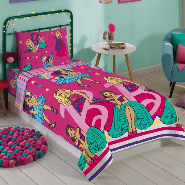 Jogo De Cama Infantil Solteiro 2 Peças Lepper Rosa Un