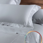 Jogo De Cama Istambul Kacyumara 300 Fios Prata/branco - Casal