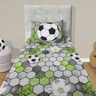 Jogo De Cama Kazzavip Solteiro Malha Mista 70% Algodão E 30%