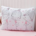 Jogo De Cama Kids Solteiro Infantil Malha 88x188x25cm Ballet