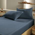 Jogo De Cama King 3 Peças Altenburg Toque Acetinado Azul Dime