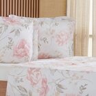 Jogo De Cama King 4 Pçs 200 Fios 100% Algodão 193x203x40cm  A