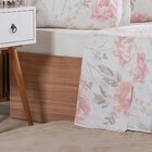 Jogo De Cama King 4 Pçs 200 Fios 100% Algodão 193x203x40cm  A