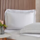 Jogo De Cama King 4 Pçs Ricamo 300 Fios 100% Algodão 193x203x