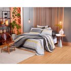 Jogo De Cama King 4 Peças 150 Fios Linha Prata Santista