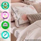 Jogo De Cama King 4 Peças Lençol Com Elástico 100 Algodão Per