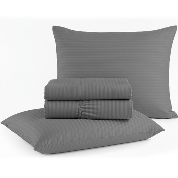 Jogo De Cama King 4 Peças Micropercal Acetinado Bf Colchões