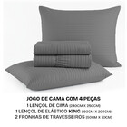 Jogo De Cama King 4 Peças Micropercal Acetinado Bf Colchões