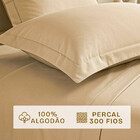 Jogo De Cama King 4 Peças Percal 300 Fios Bf Colchões