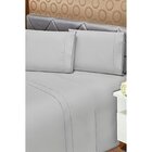 Jogo De Cama King 4 Peças Tecido Percal 200 Fios Ponto Palito