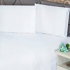 Jogo De Cama King 4 Peças Tecido Percal 200 Fios Ponto Palito