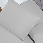 Jogo De Cama King Lençol Fronha Completo Liso 3 Peças Cinza