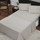 Jogo De Cama King Percal 400 Fios Ponto Palito 04 Peças  Anti
