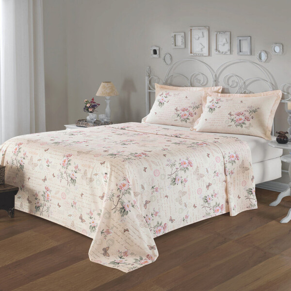 Jogo De Cama King Safira Am-5009 Com 4 Peças  Elly