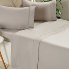 Jogo De Cama King Serenitá 4 Pçs Bordado Festonê 193x203x40cm