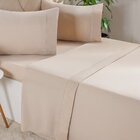 Jogo De Cama King Serenitá 4 Pçs Bordado Festonê 193x203x40cm