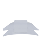 Jogo De Cama King Size Com 04 Peças Damask Stripes Branco - B