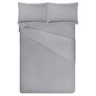 Jogo De Cama King Size Liso 300 Fios Nova América Cinza