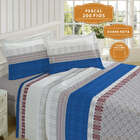 Jogo De Cama King Size Percal 200 Fios 100% Algodão Estampado