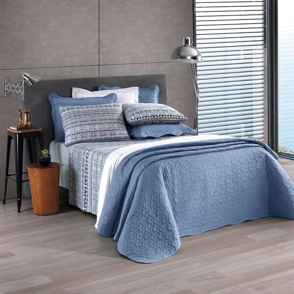 Jogo de Cama - King Size - Prata - 150 Fios - Zaki - 4 Peças