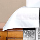 Jogo De Cama King Valentina Jornal Enxovais Aquarela 4 Peças