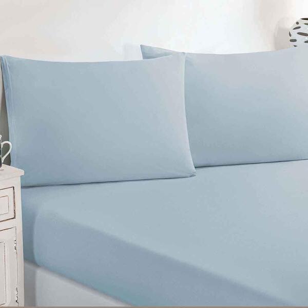 Jogo De Cama Lençol 3 Peças Casal Azul Bebê