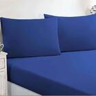 Jogo De Cama Lençol 3 Peças Casal Azul Royal