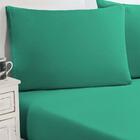 Jogo De Cama Lençol 3 Peças Casal Verde Jade